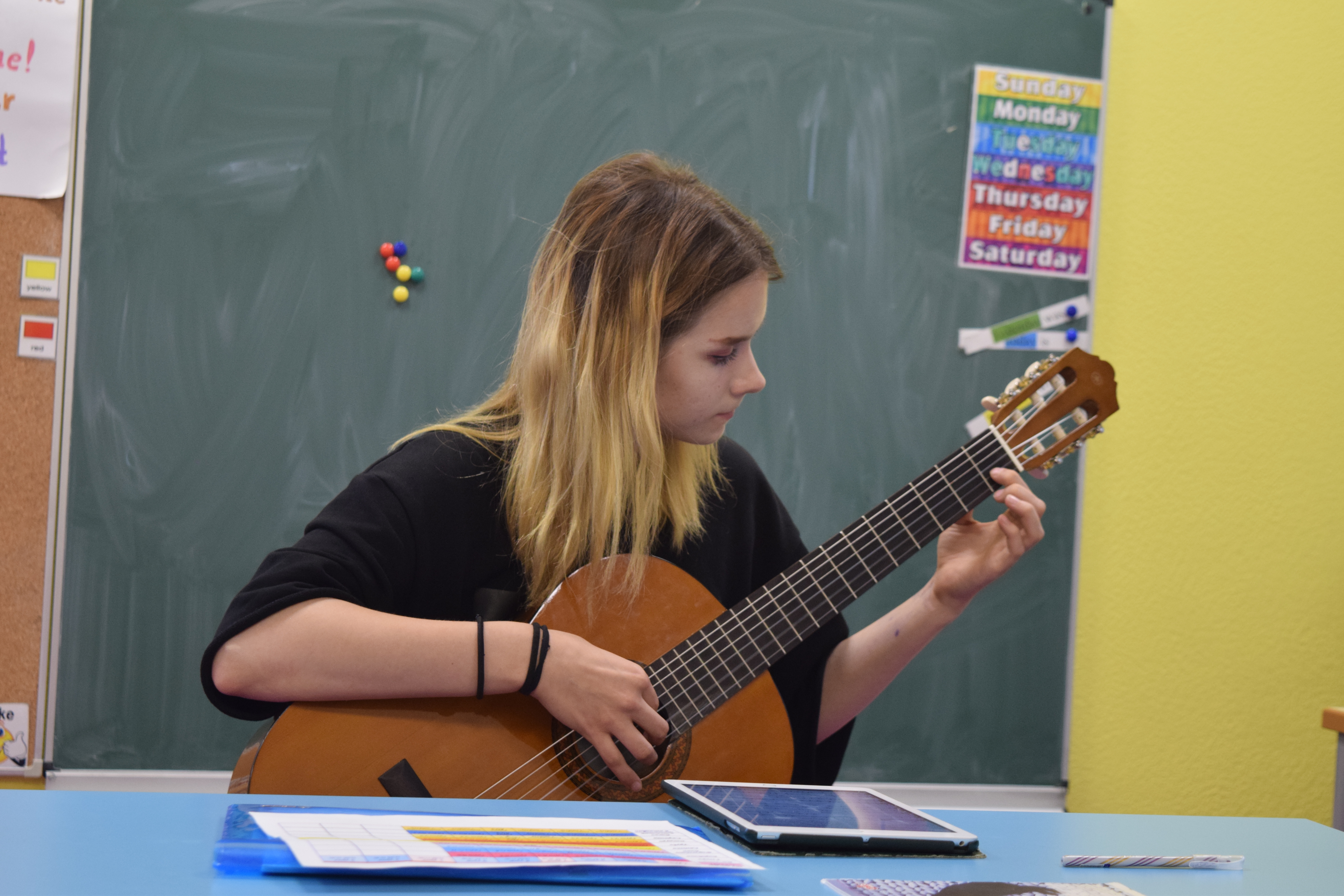 Classical and electric guitar studio